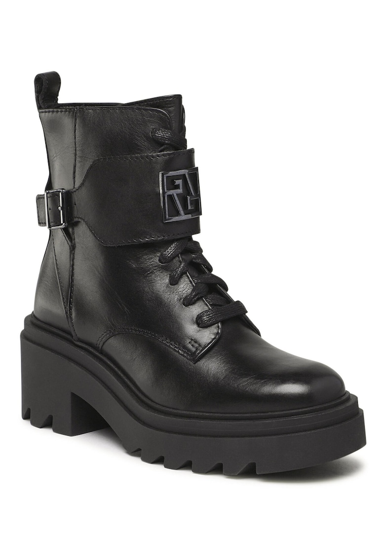 Bocanci dama - piele naturala - negru -