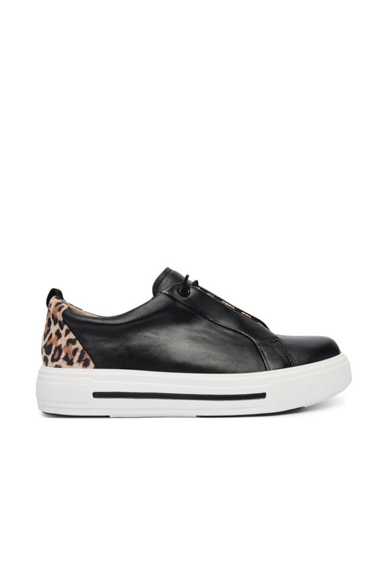 Adidasi dama - piele naturala - negru -