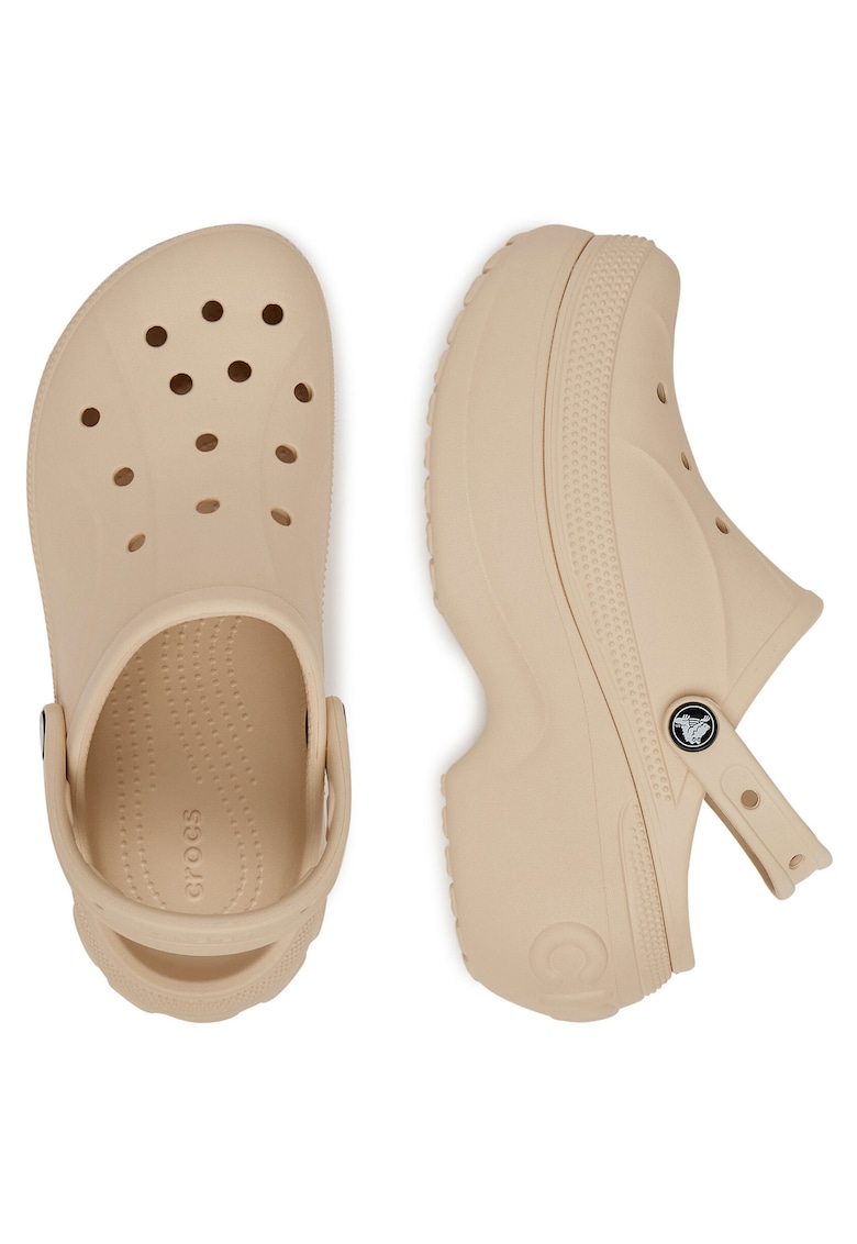 Slapi dama - flatform - bej - sintetic -
