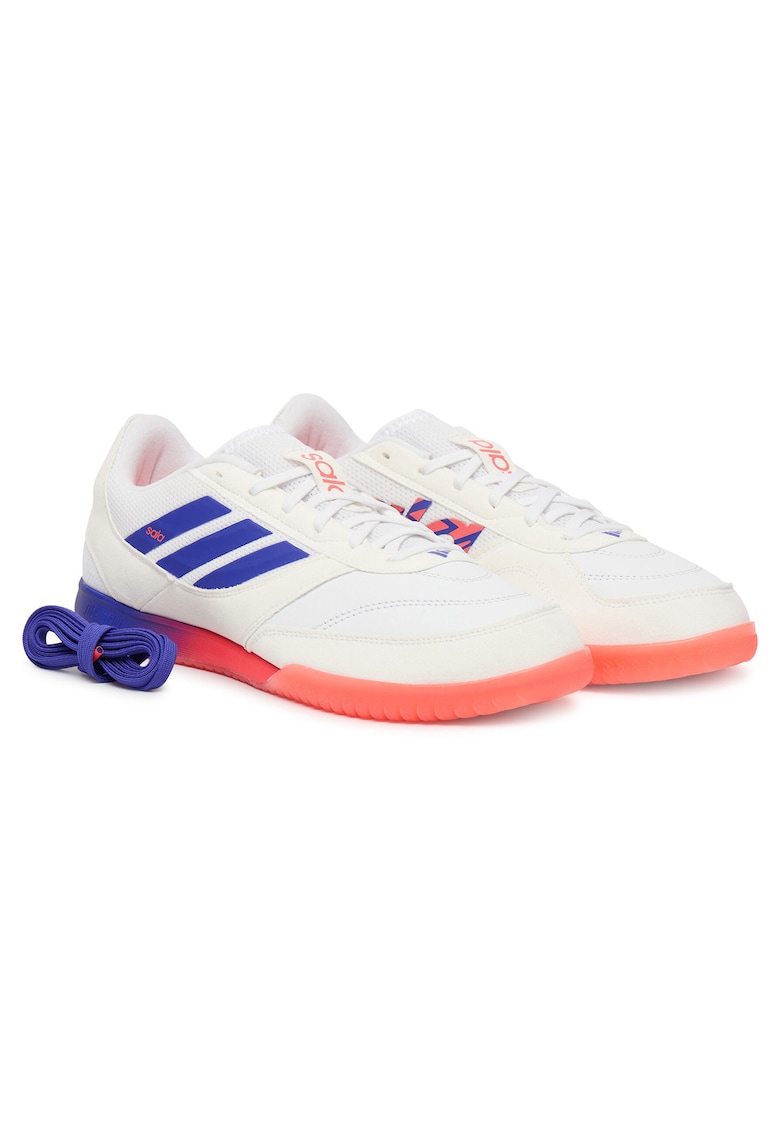 Ghete de fotbal piele naturala - alb - Alb