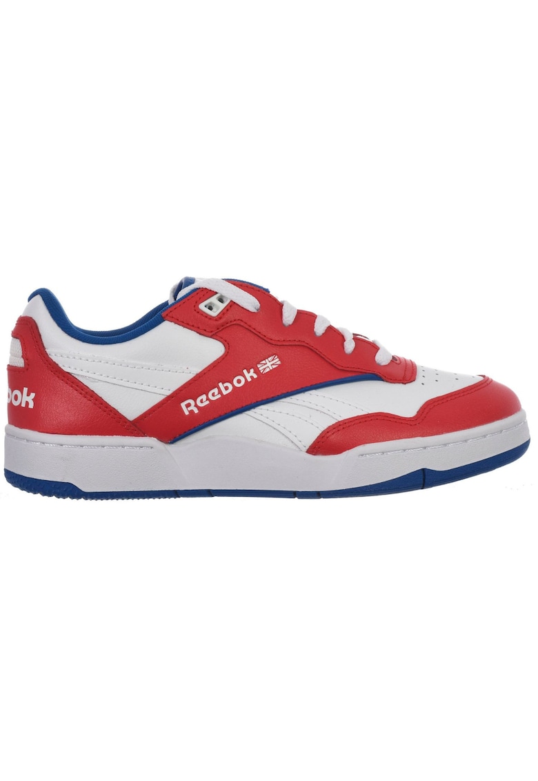 Pantofi sport din piele cu insertii de piele ecologica BB 4000 II - Rosu/Alb