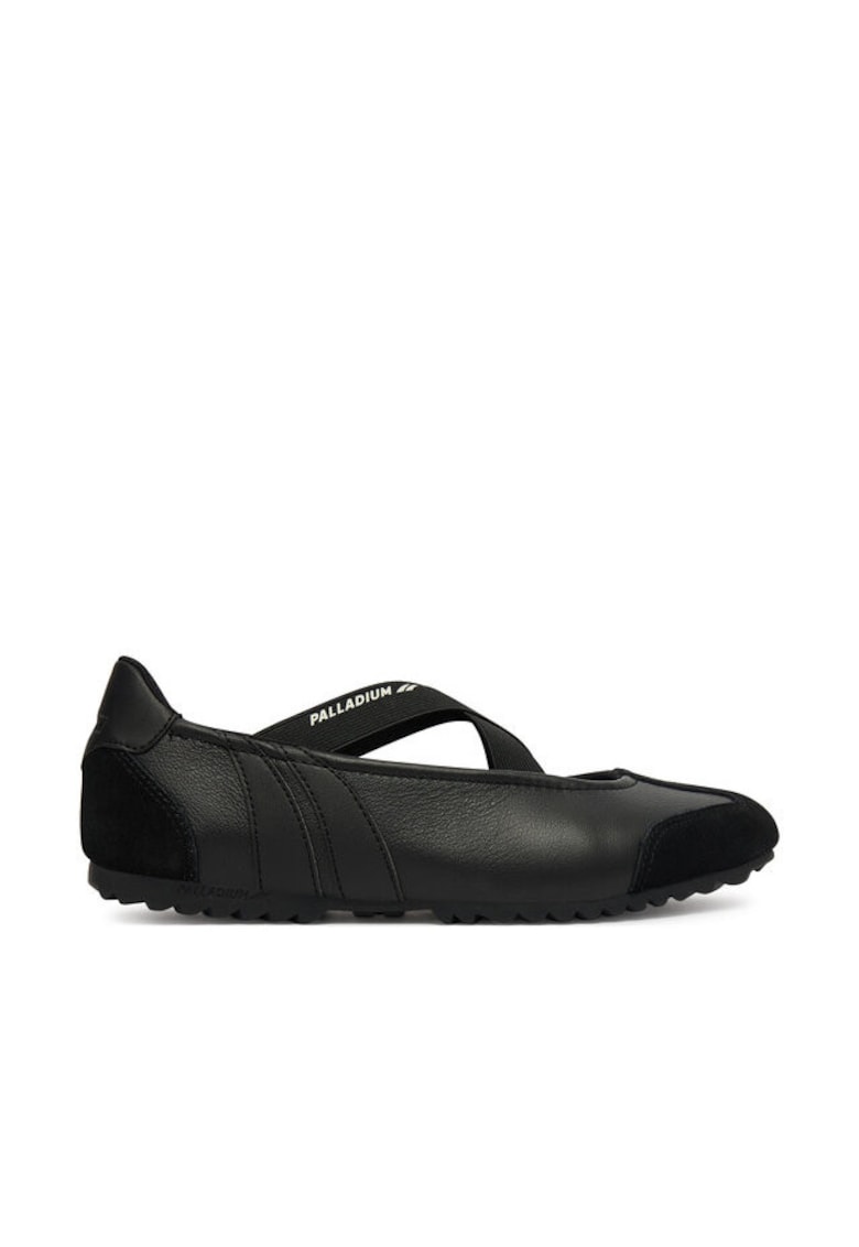 Balerini dama - textil - negru - Negru