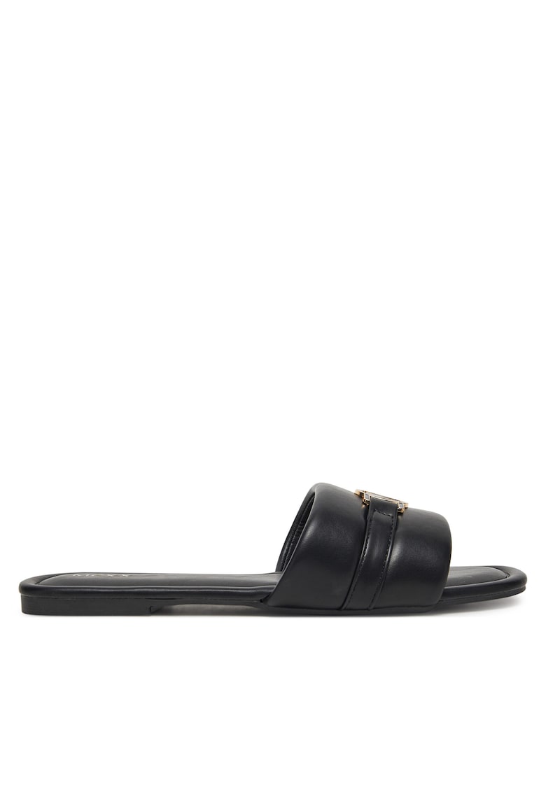 Papuci dama - negru - material sintetic - confortabili -
