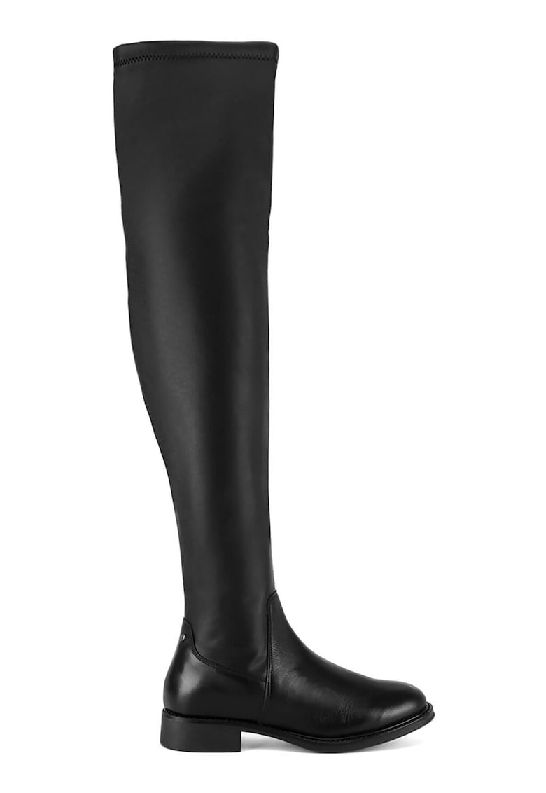 Cizme dama - piele ecologica - negru -
