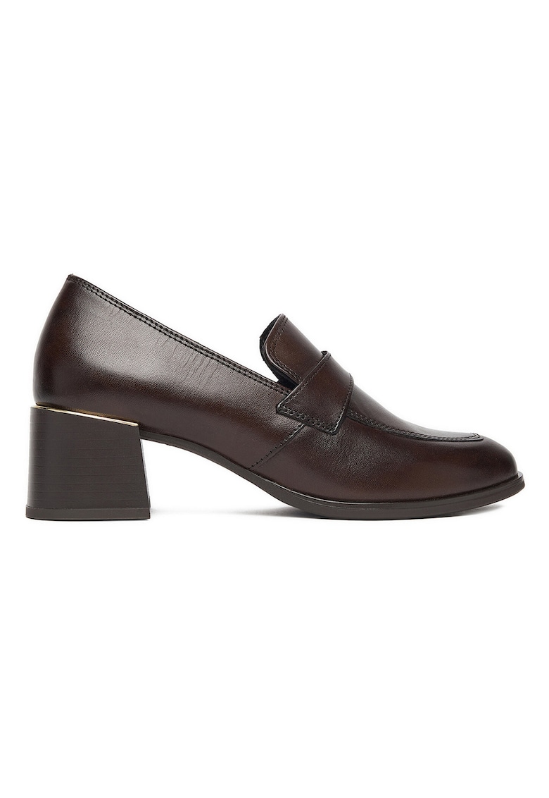 Pantofi dama - piele naturala - maro -