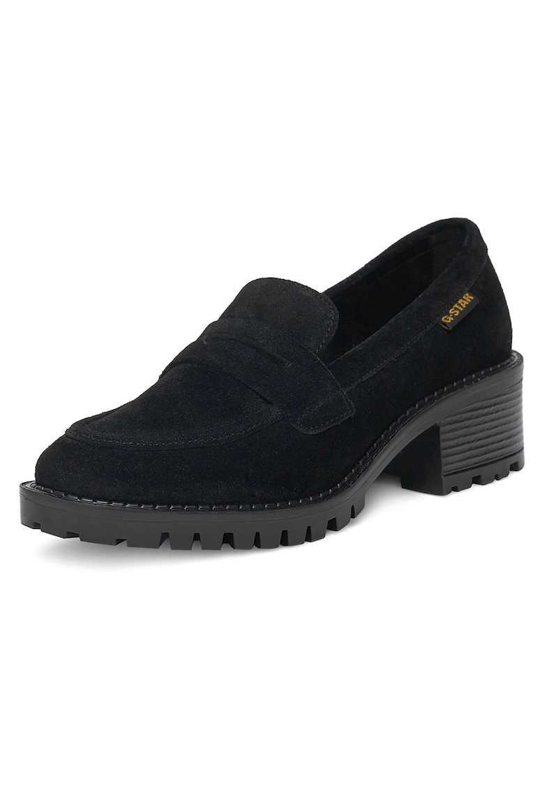 Mocasini dama - piele naturala - negru -