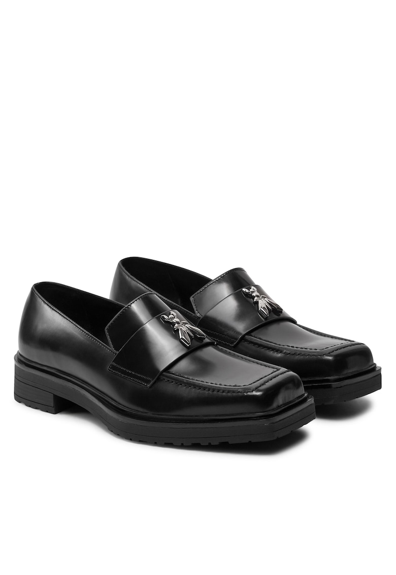 Mocasini dama - piele naturala - negru -