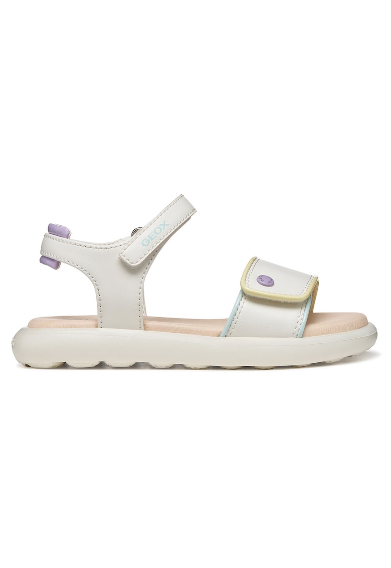 Sandale copii - material piele ecologica - culoare alb - inchidere Velcro
