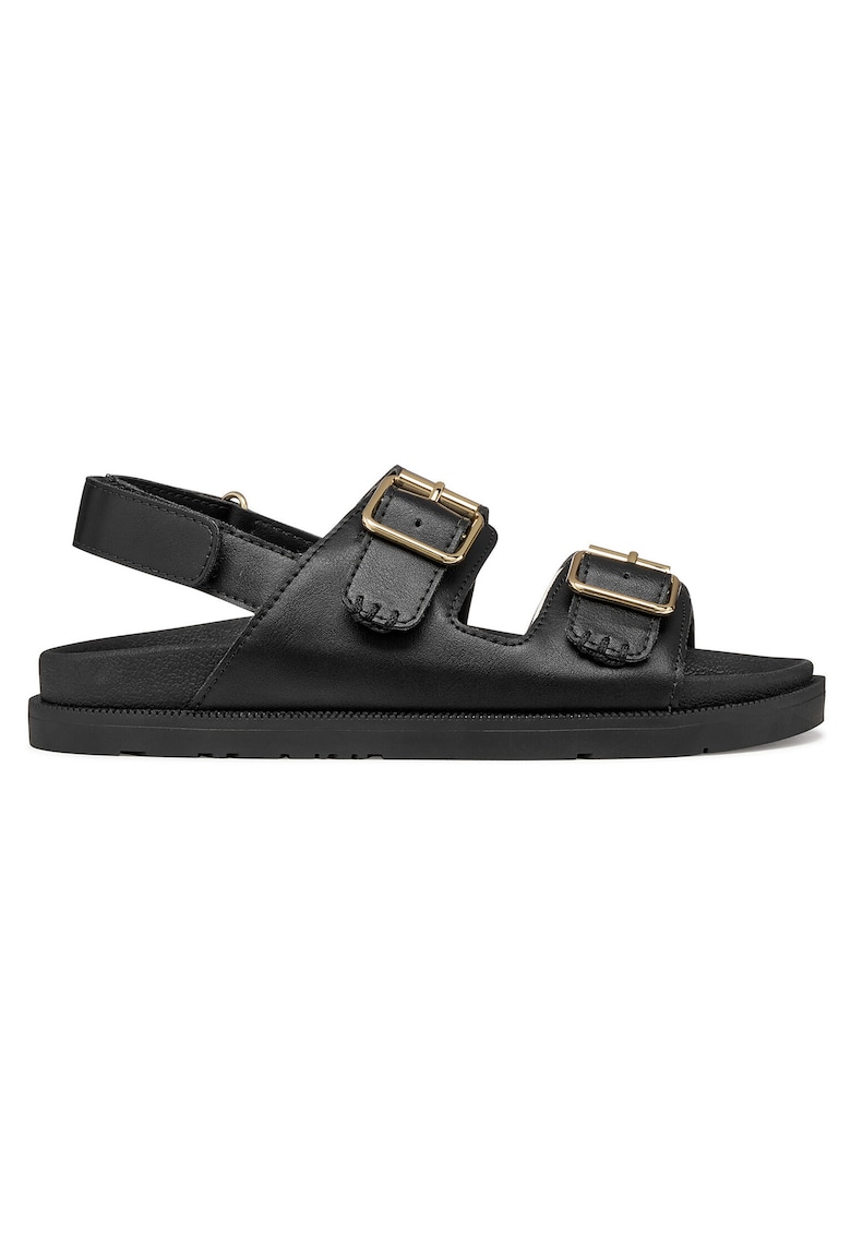 Sandale copii - negru - piele ecologica - sistem inchidere Velcro