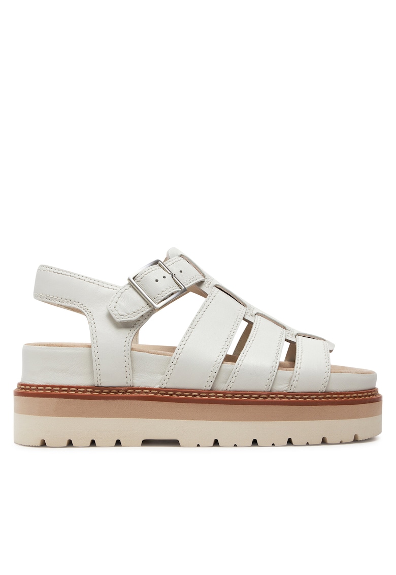 Sandale dama - piele naturala - albe
