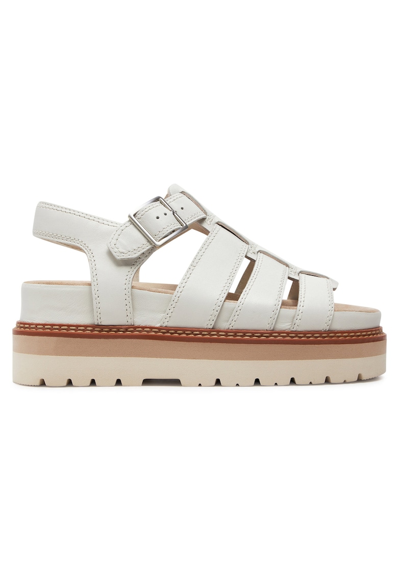 Sandale dama - piele naturala - albe