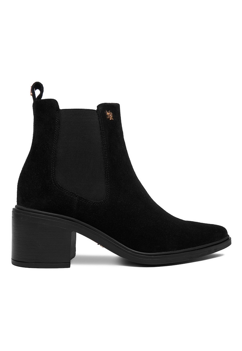Botine de dama - piele naturala - negru - Negru
