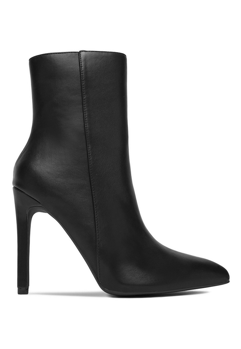 Botine dama - stiletto - negru - material sintetic