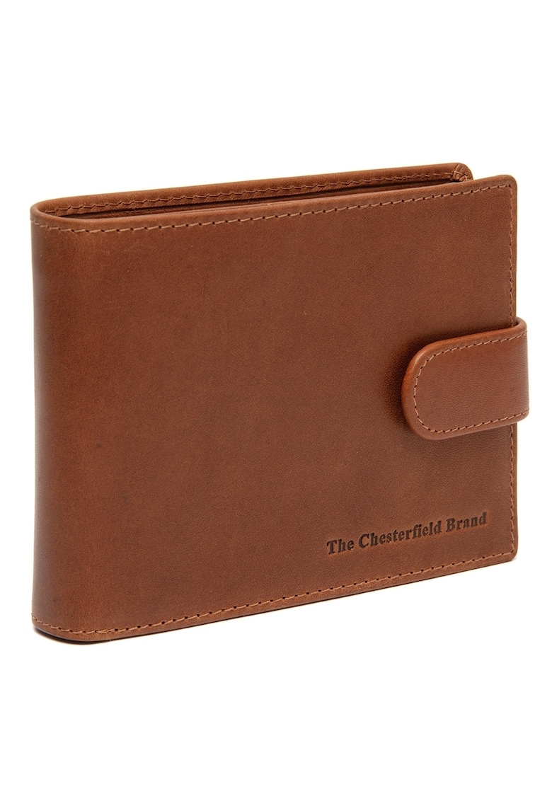 Portofel unisex piele naturala - Curtis - - Coniac