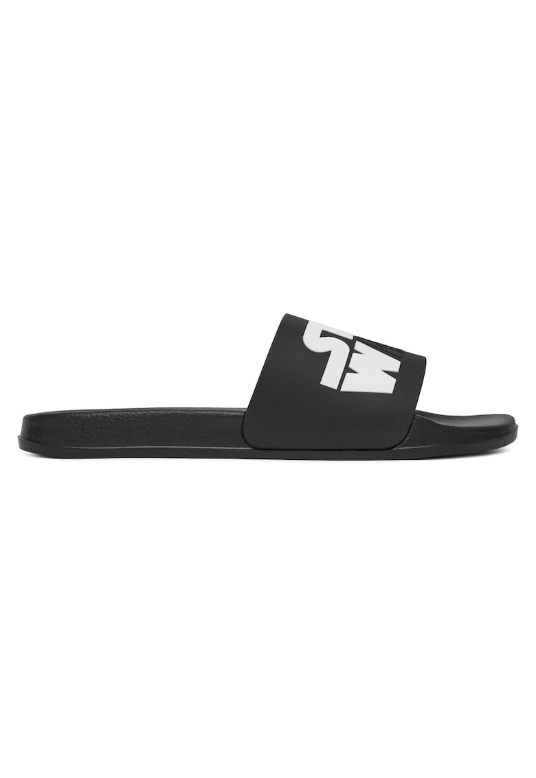 Slapi barbati - plastic - negru