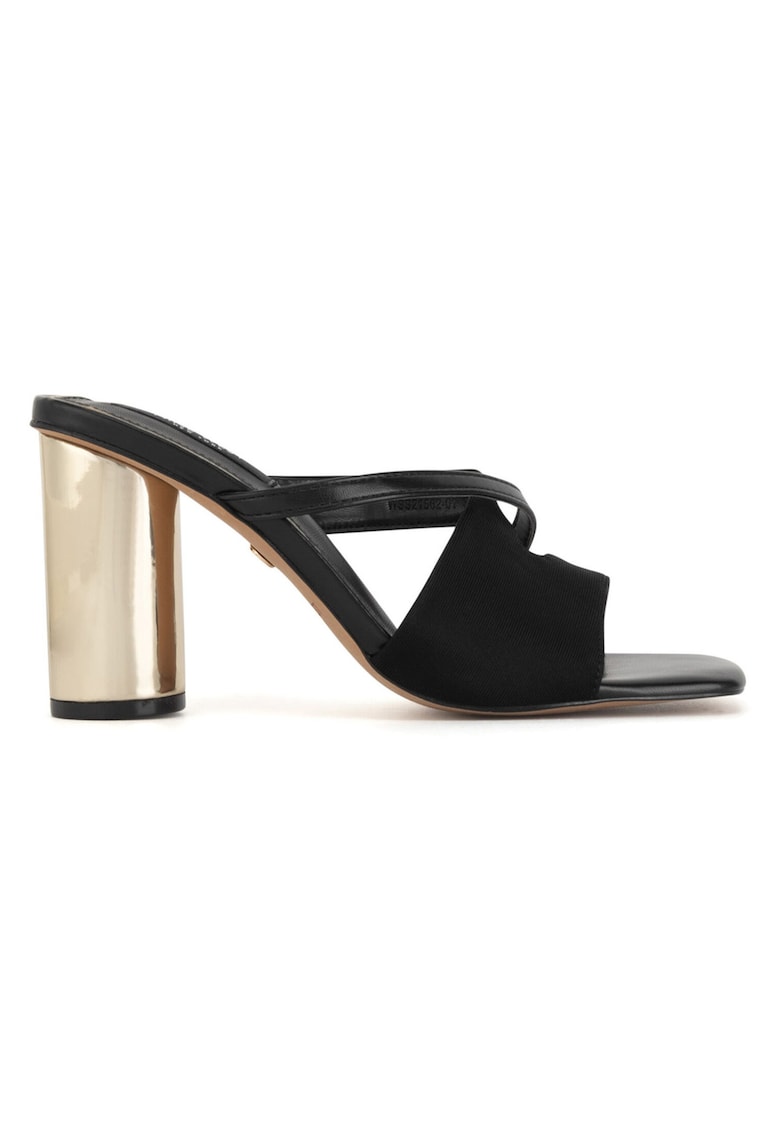 Papuci dama - clasic - negru - textil -