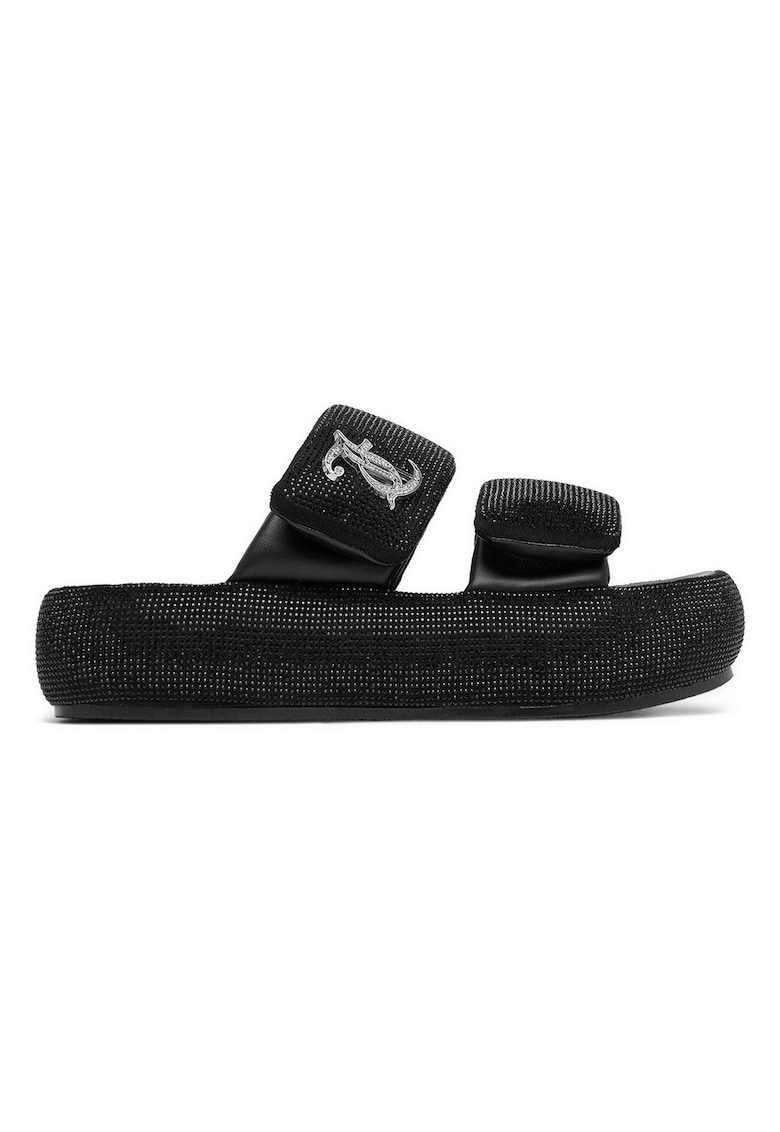 Papuci dama - flatform - negru -