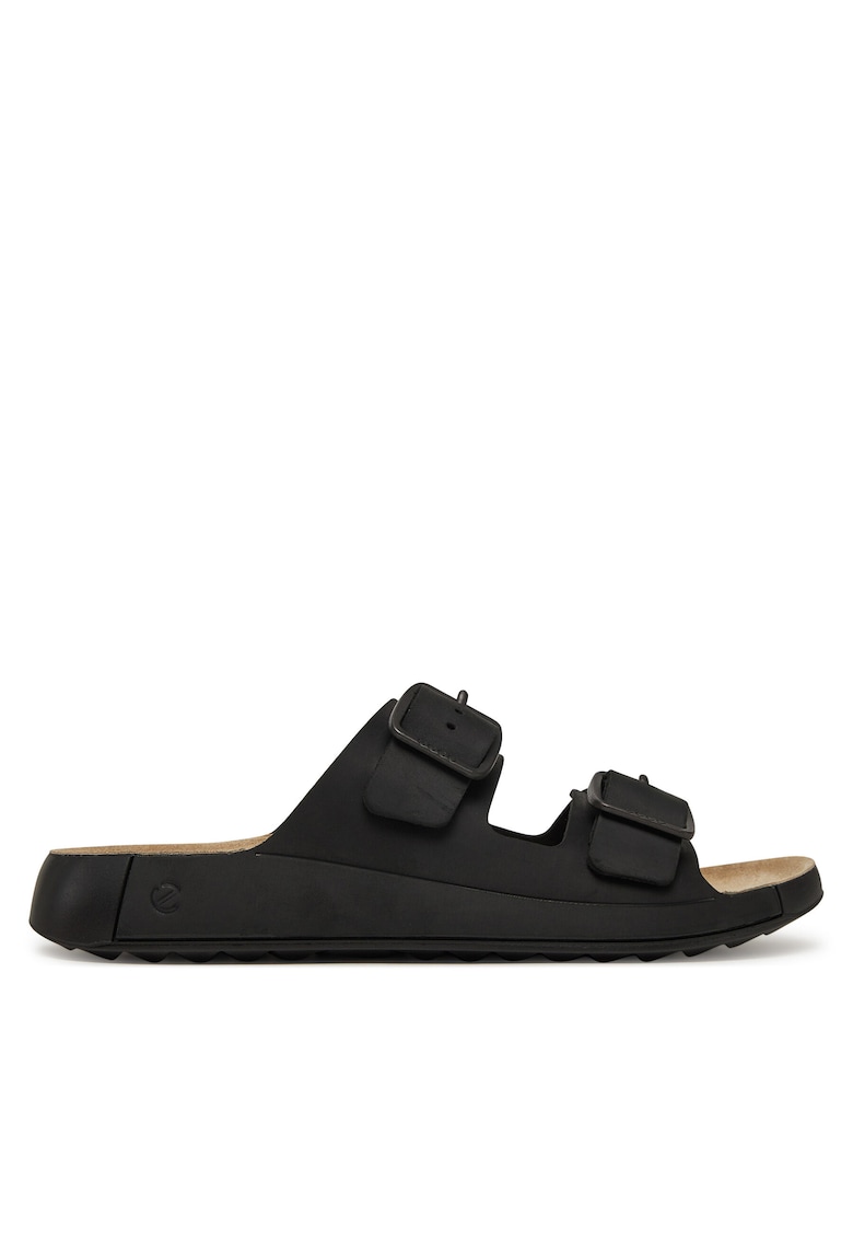 Papuci barbati - piele naturala - negru