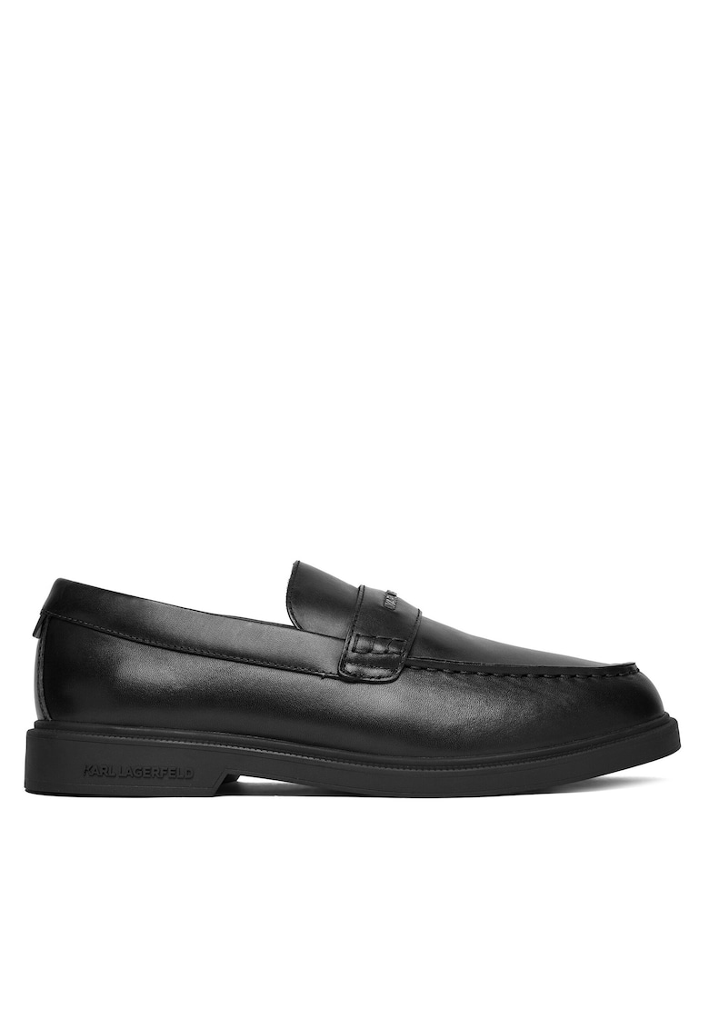 Pantofi barbati - piele naturala/material sintetic - negru