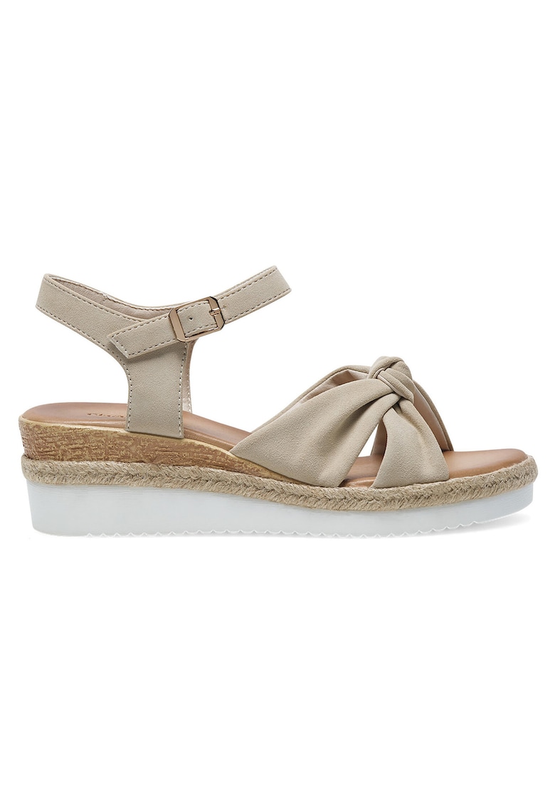Sandale dama - sintetic - bej -