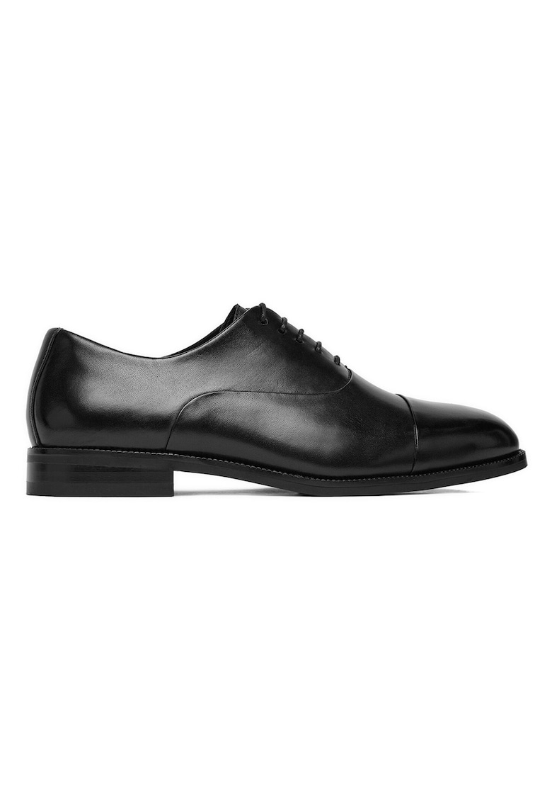 Pantofi barbati - piele naturala - design atemporal - negru