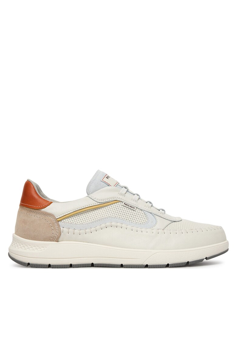 Pantofi barbati - piele naturala - confortabili - alb