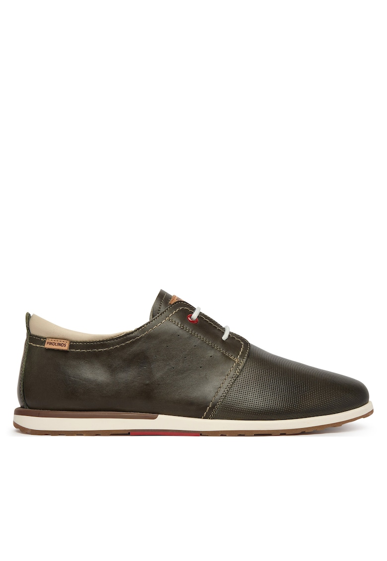 Pantofi barbatesti - piele naturala - verde