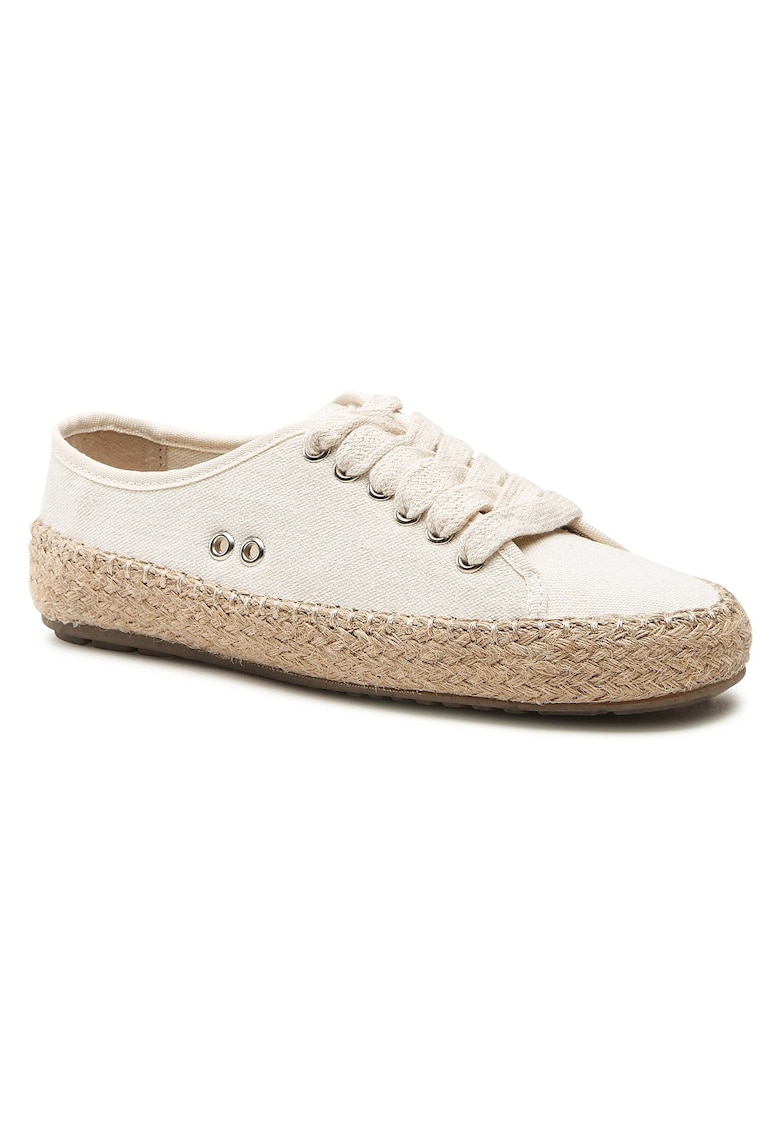 Espadrile femeie - material sintetic - bej -