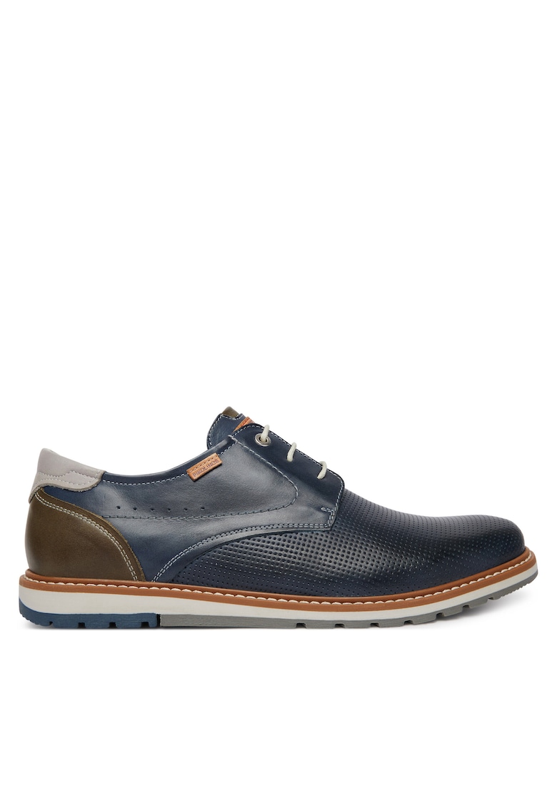 Pantofi barbati - piele naturala - clasic - albastru