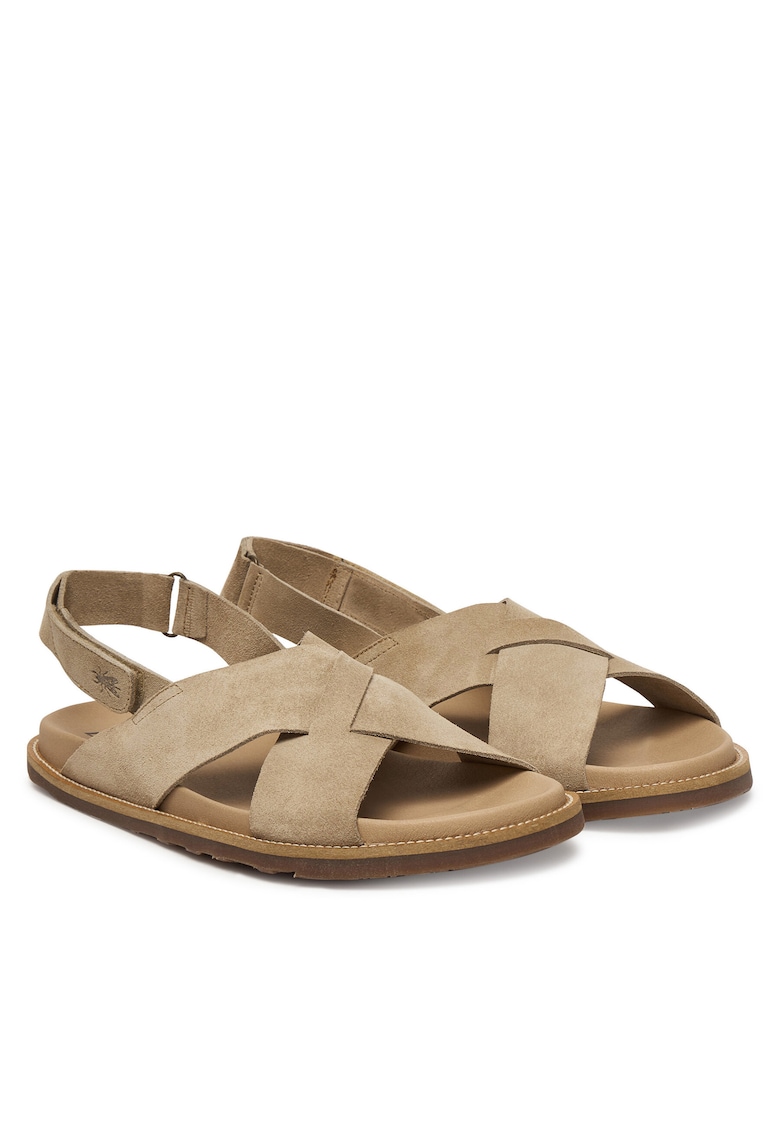 Sandale barbat - piele naturala - bej -