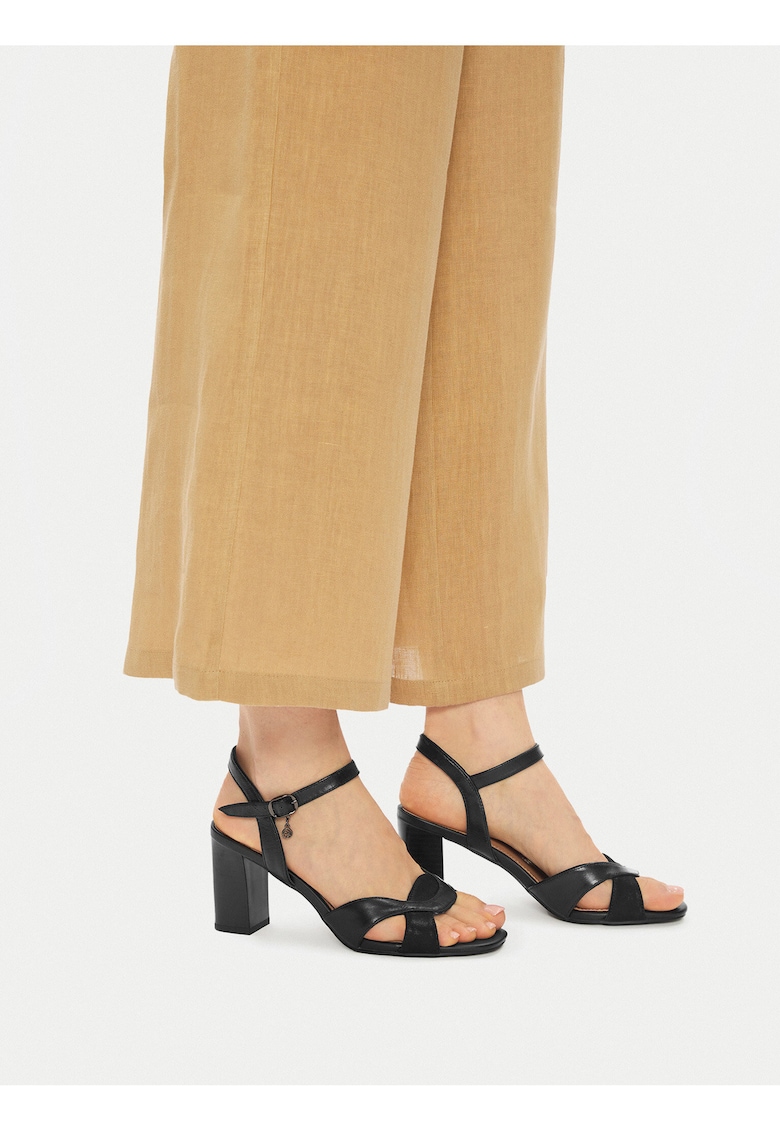 Sandale dama - piele naturala - clasic - negru -
