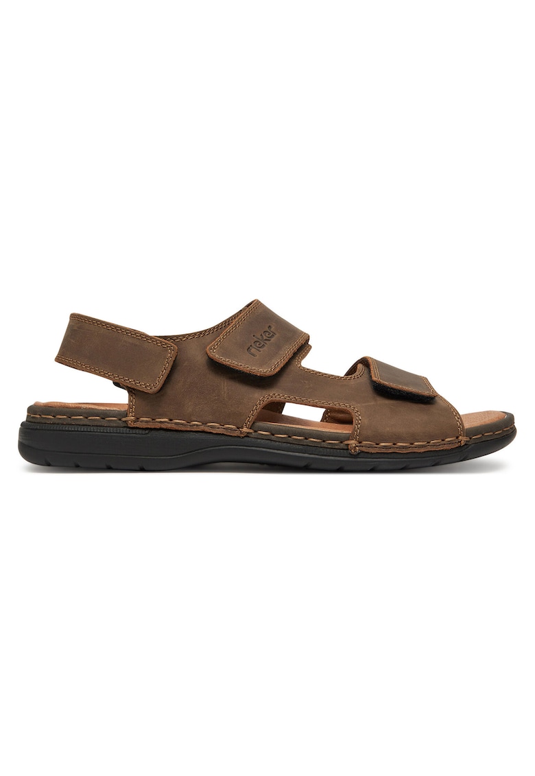 Sandale barbat - piele naturala - maro - inchidere velcro - confort exceptional