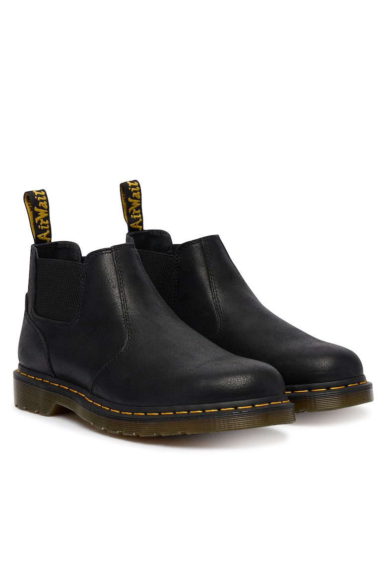 Ghete Dr Martens piele naturala - Negru