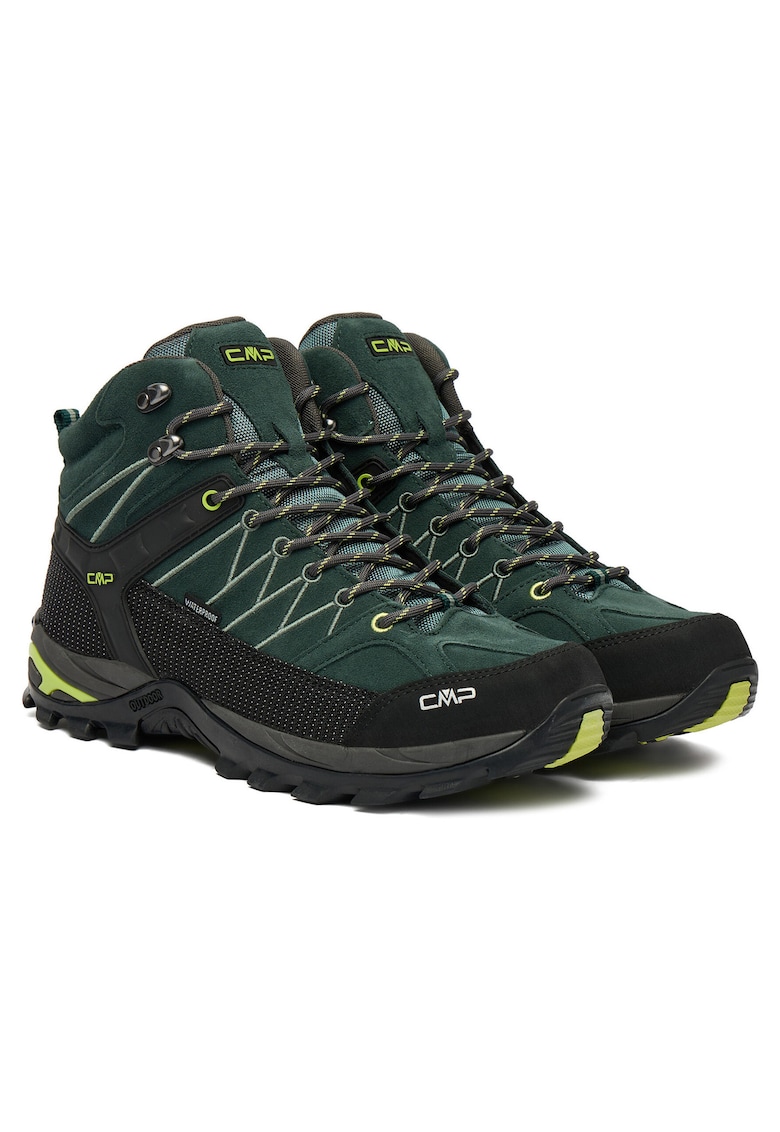 Bocanci sport barbati - piele naturala - verde