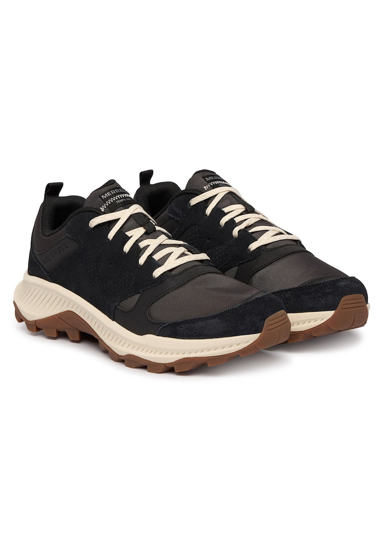 Pantofi trekking barbati - piele naturala - negru maro