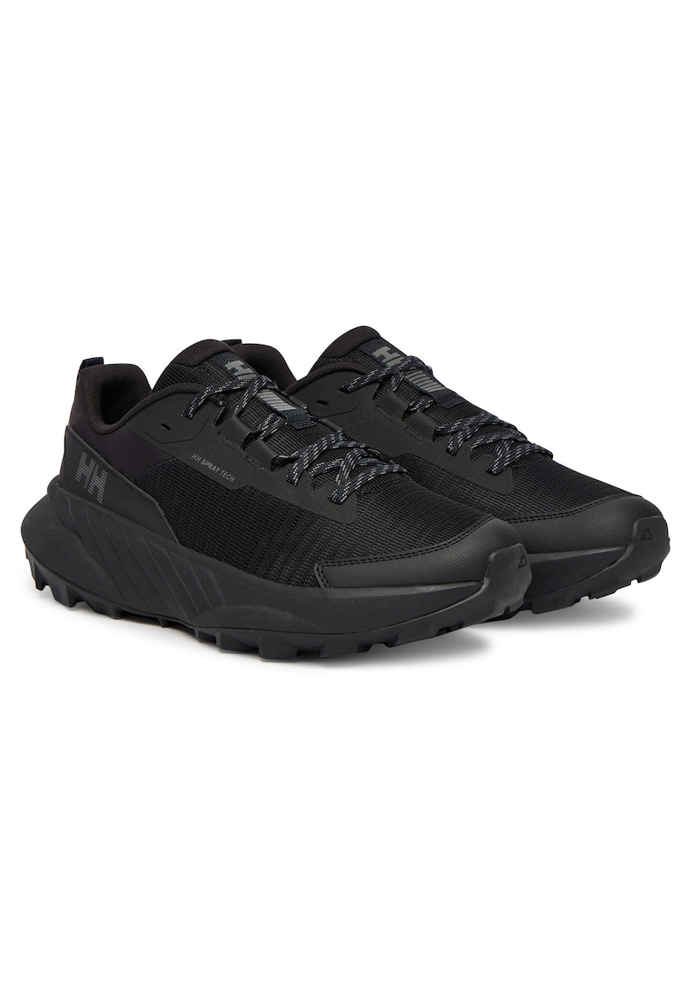 Bocanci trekking - material sintetic - negru - sportivi