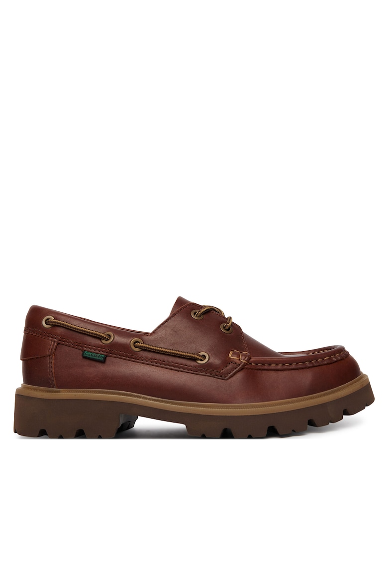 Mocasini barbati - piele naturala - maro - material sintetic - Maro