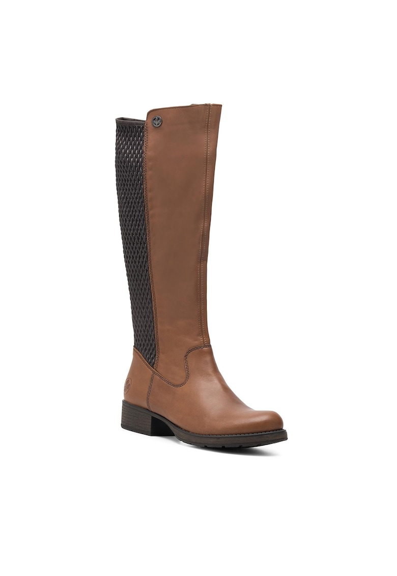 Cizme dama - piele naturala - fermoar - maro -