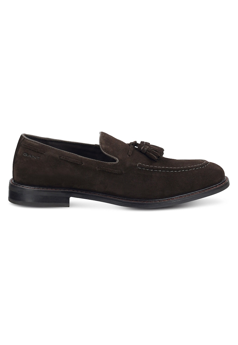 Mocasini barbati - piele naturala - maro - material sintetic
