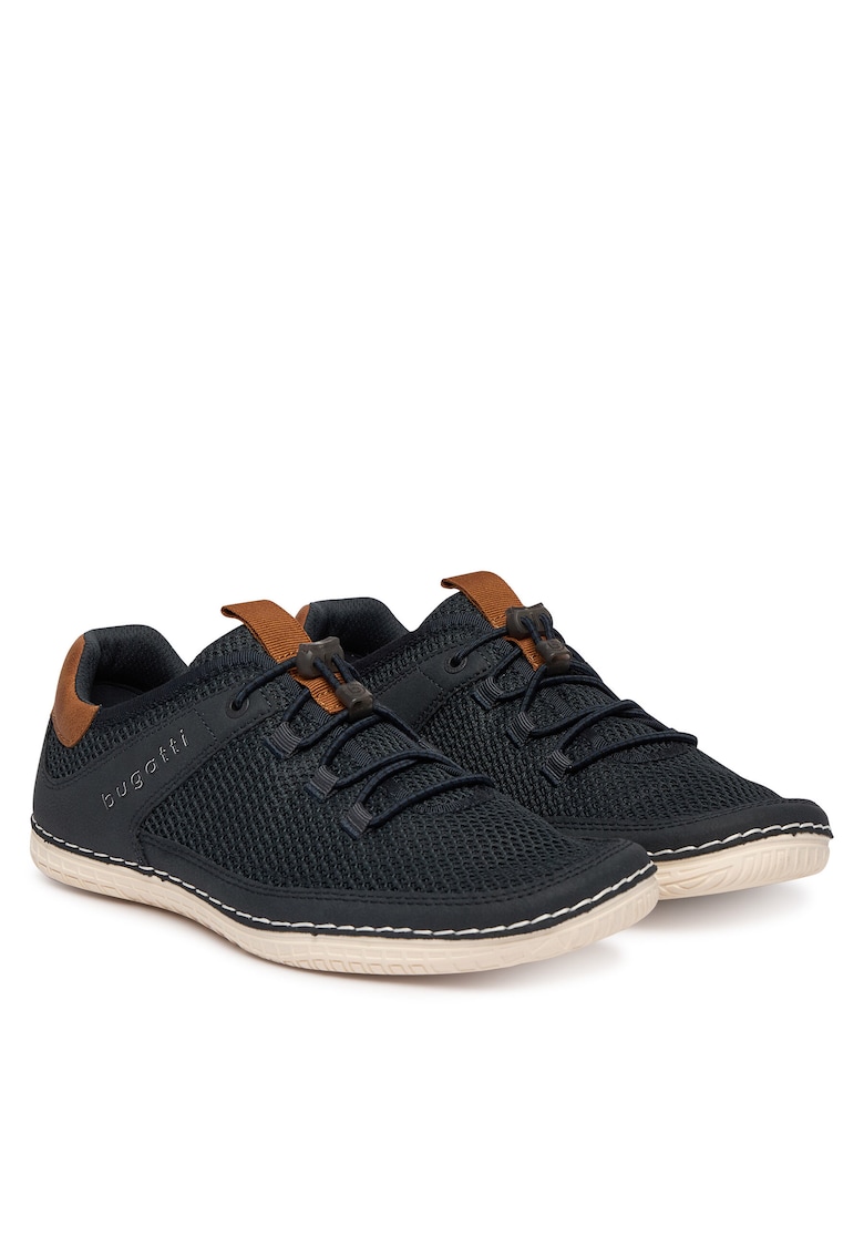 Pantofi barbati - piele naturala - albastru - material sintetic -