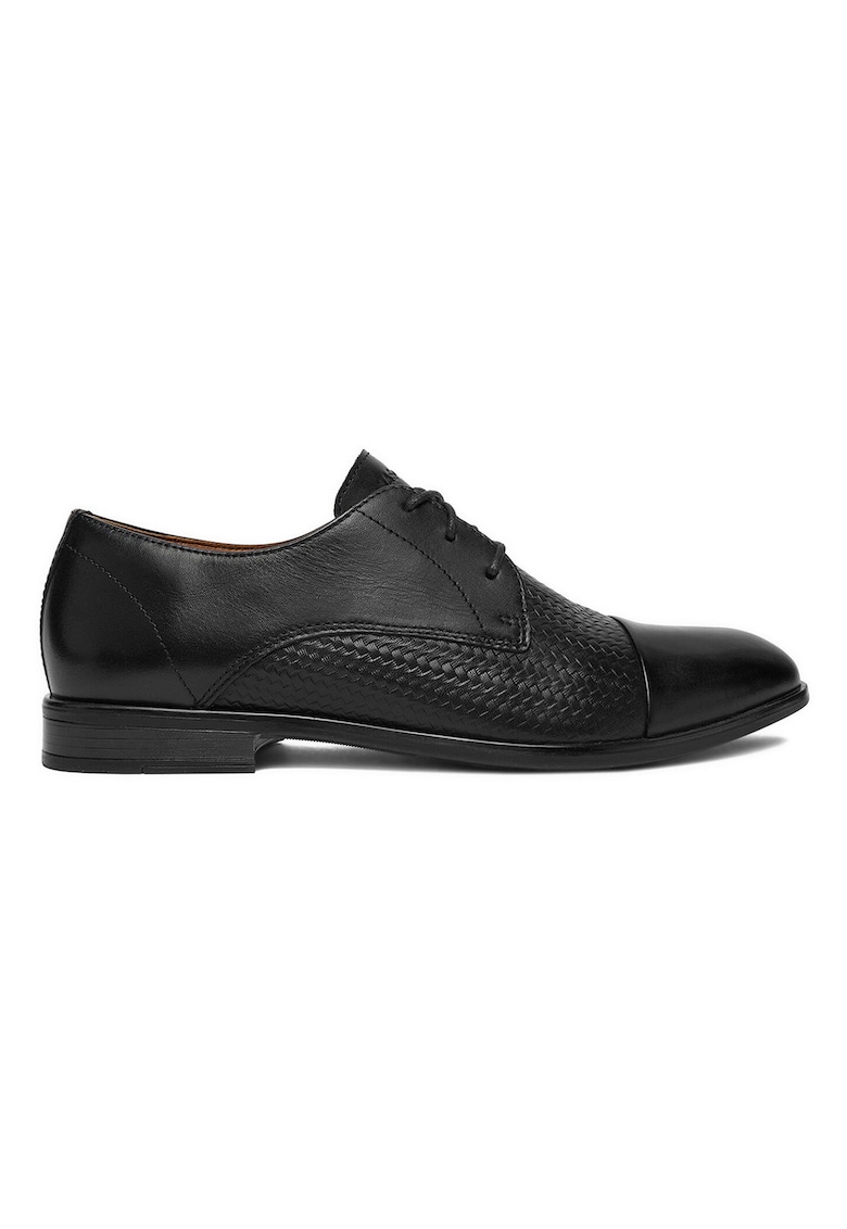 Pantofi barbati - piele naturala - negru -