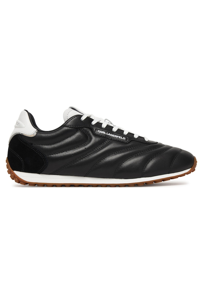 Tenisi barbati piele naturala - negru - material sintetic