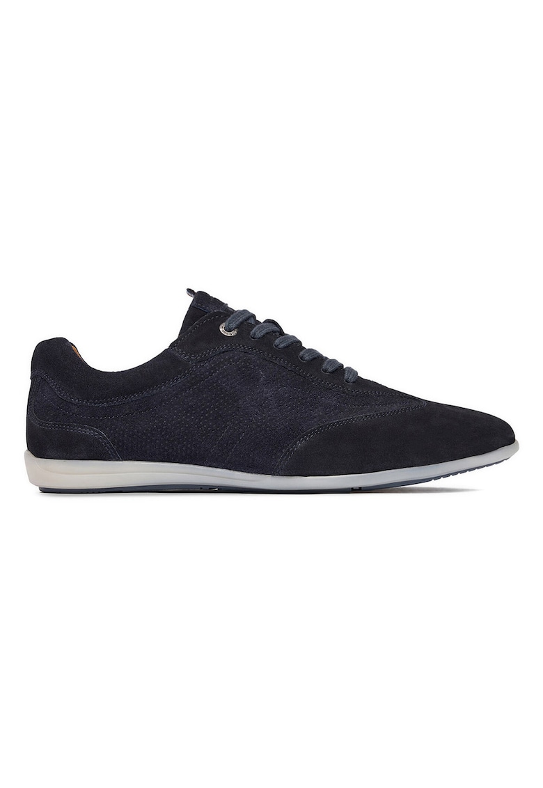 Pantofi barbati - piele naturala - albastru