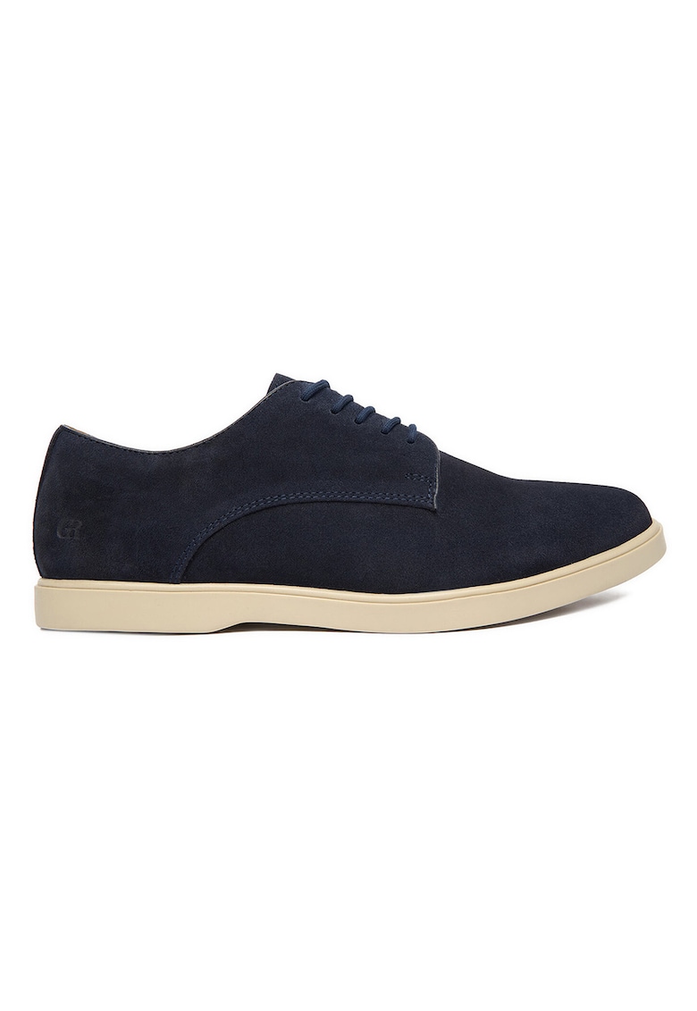 Pantofi barbati - piele naturala - albastru