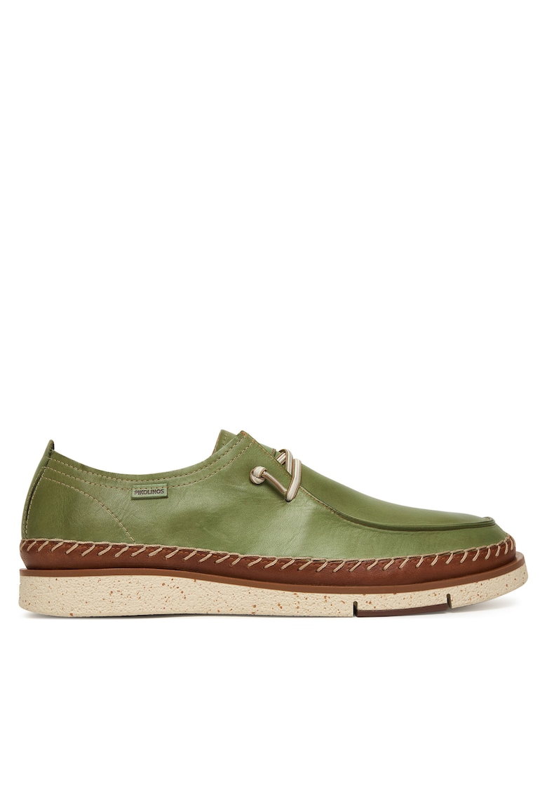 Pantofi barbatesti - piele naturala - confortabili - verde