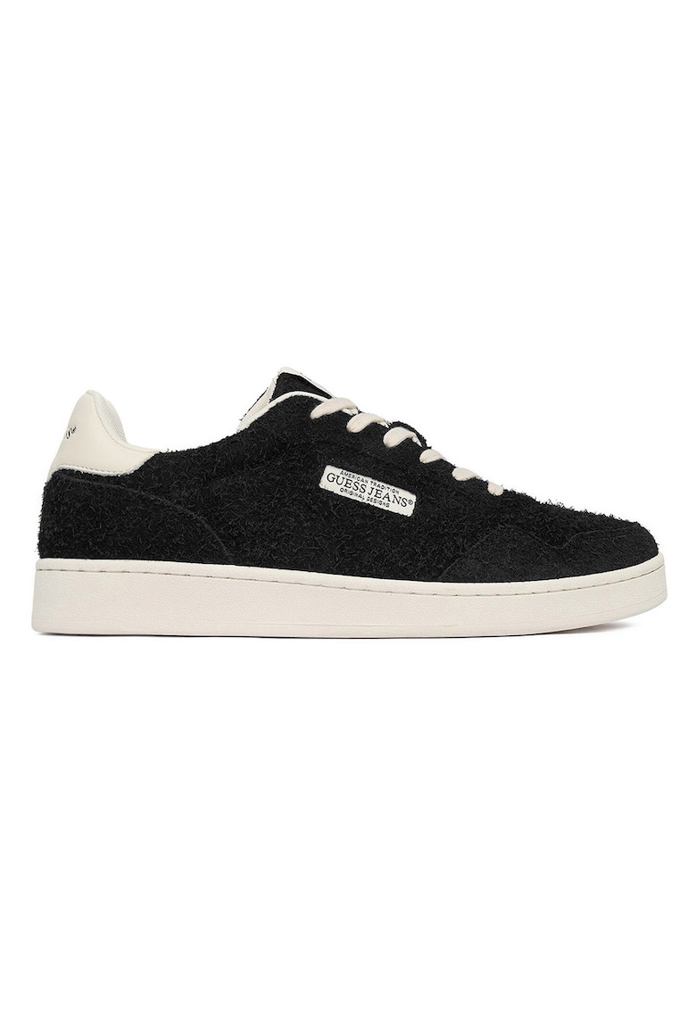 Adidasi barbati - piele naturala - negru -