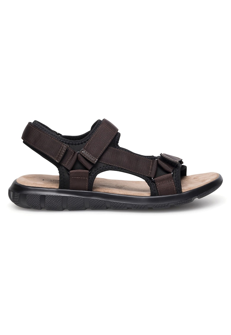 Sandale barbat - maro - material textil - inchidere velcro