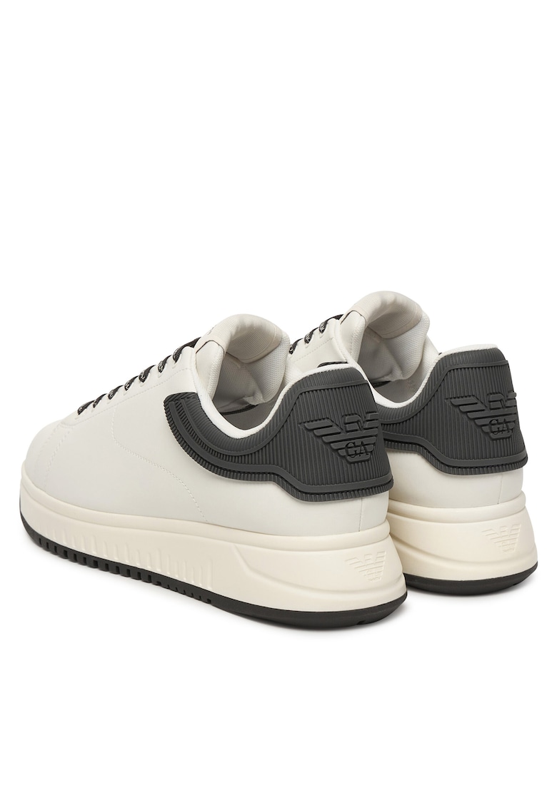 Tenisi barbati EM003663 AF18212 - Piele naturala - Alb/Negru