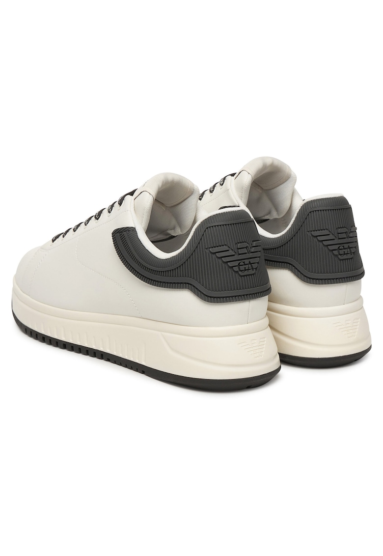Tenisi barbati EM003663 AF18212 - Piele naturala - Alb/Negru