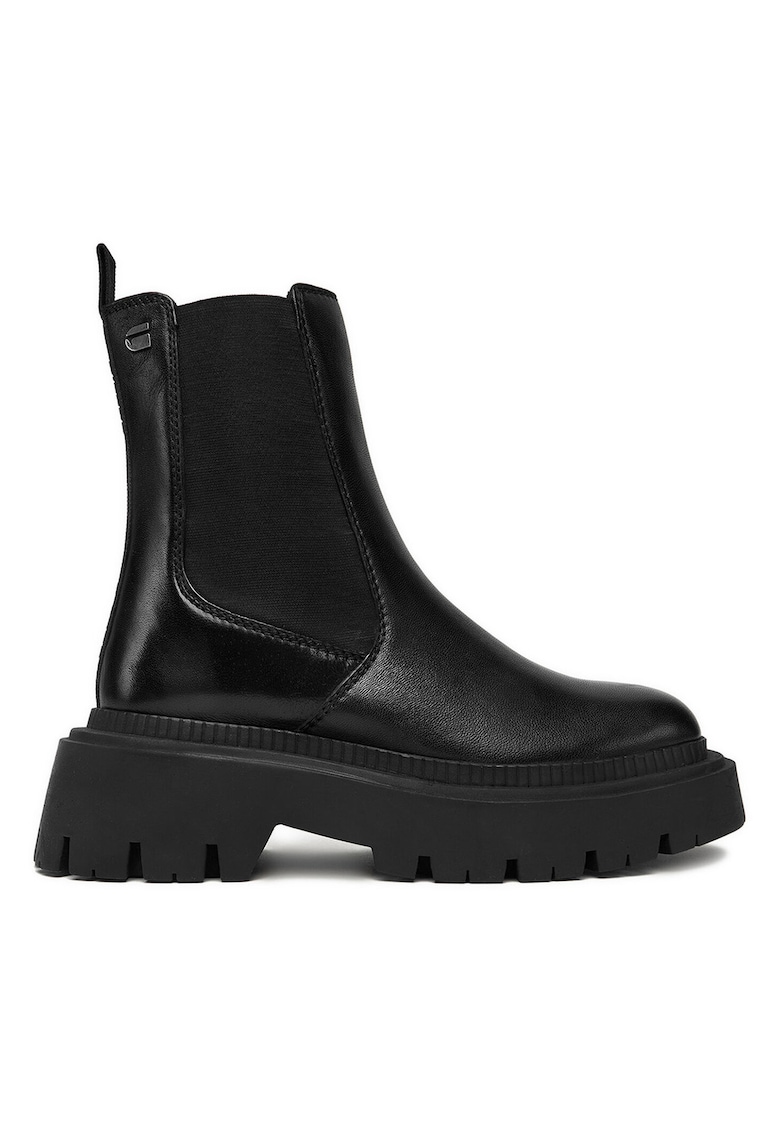 Botine dama - G-Star Raw - piele naturala - negru - constructie peste glezna - platforma -